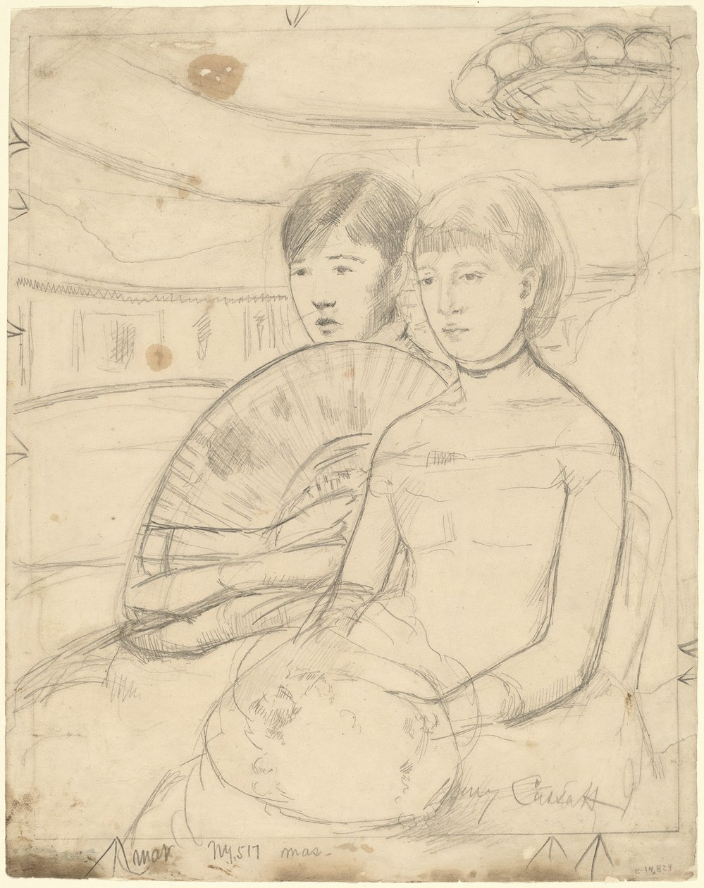 La Loge [recto] - Mary Cassatt