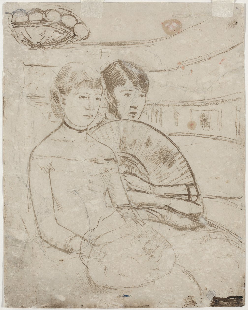 La loge [verso] - Mary Cassatt