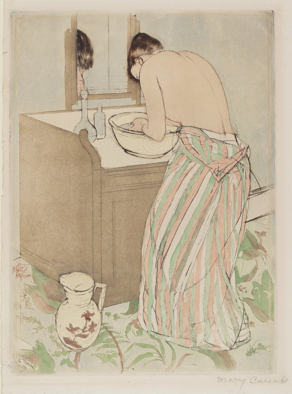 Femme se baignant - Mary Cassatt