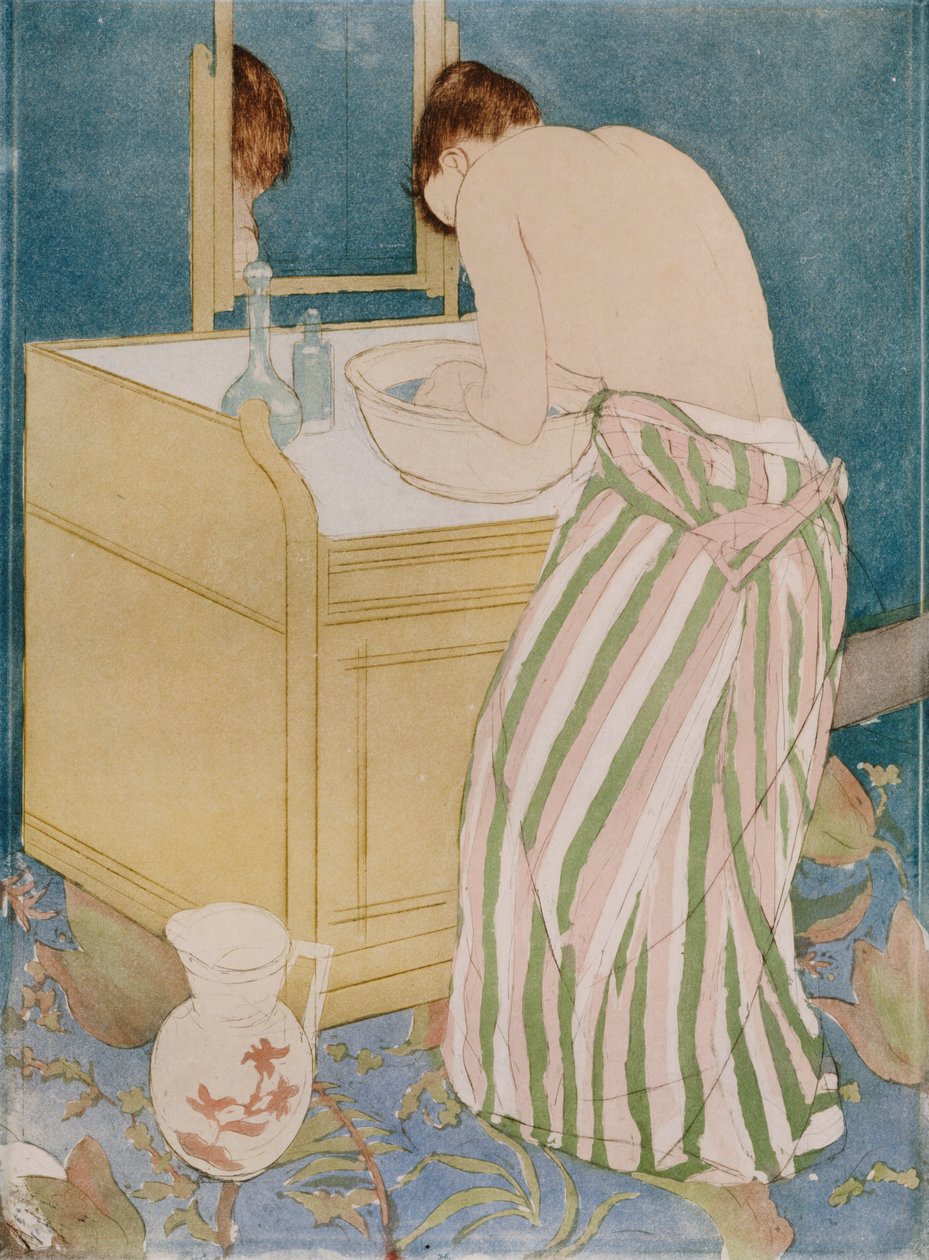 Femme se baignant, 1890-91 - Mary Cassatt