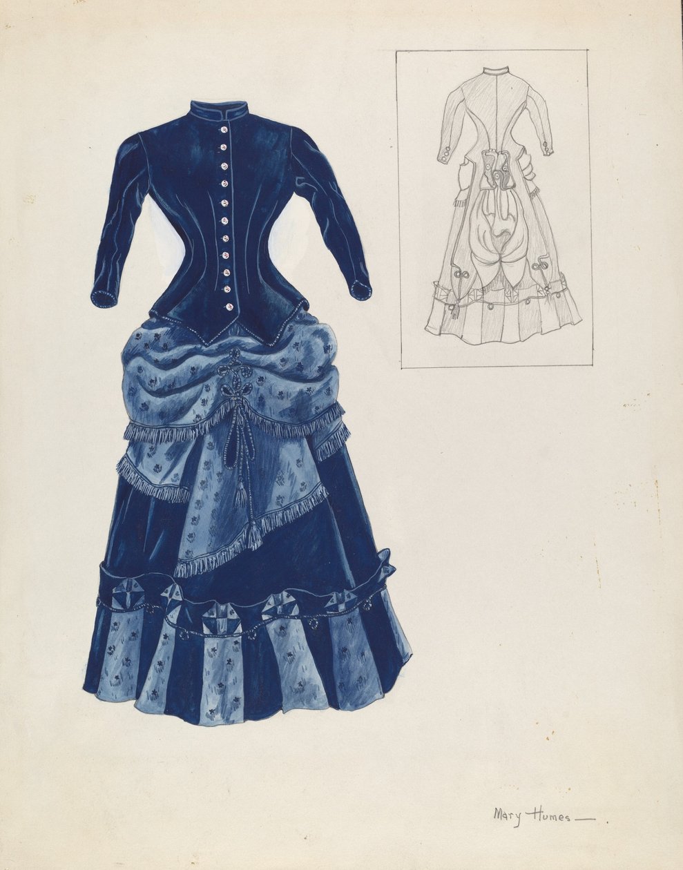 Robe, vers 1937 - Mary E Humes