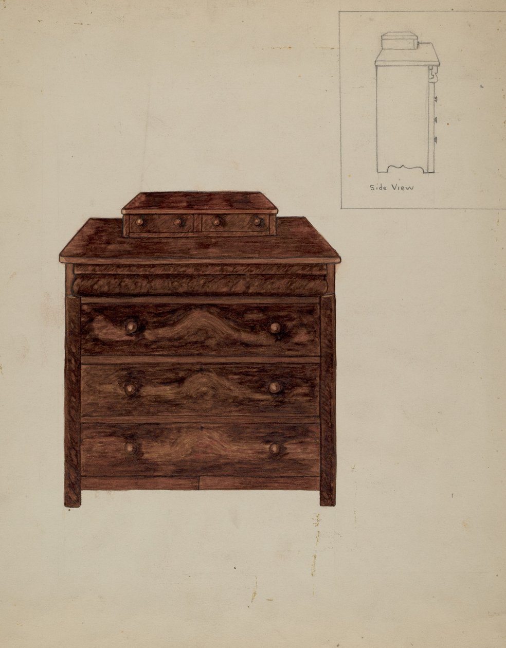 Vieille commode - Mary E Humes