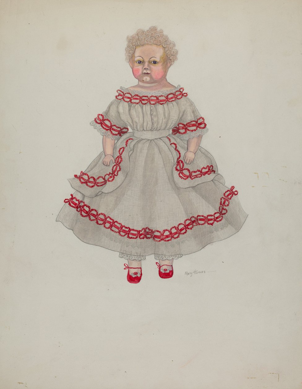 Poupée en cire, vers 1936 - Mary E Humes