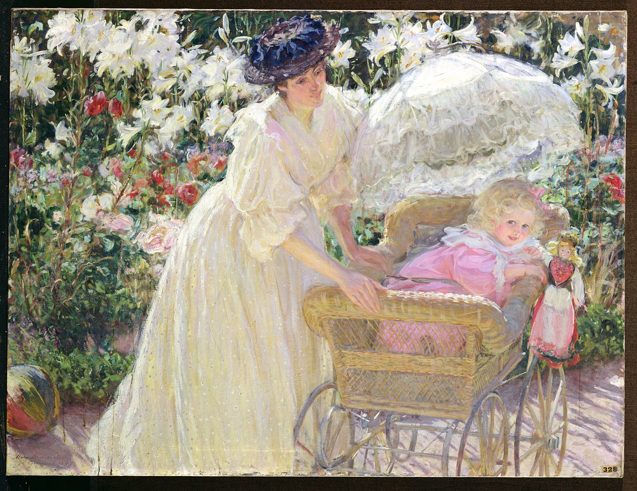 Roses et lys - Mary Louise MacMonnies