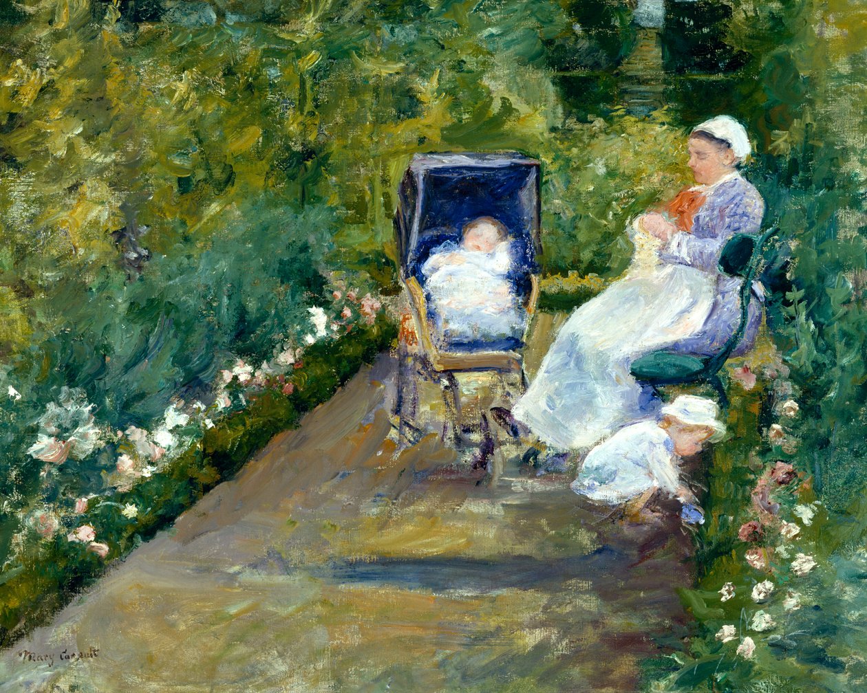 Enfants dans un jardin (La Nourrice) - Mary Stevenson Cassatt