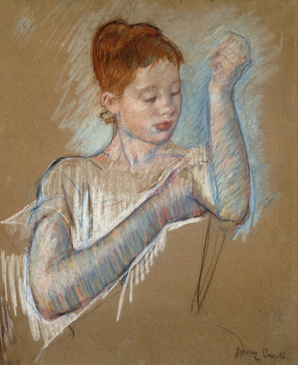 Les longs gants, 1889 - Mary Cassatt