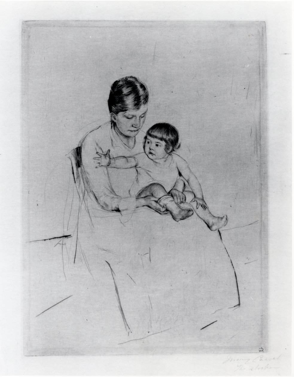 Le bas - Mary Stevenson Cassatt