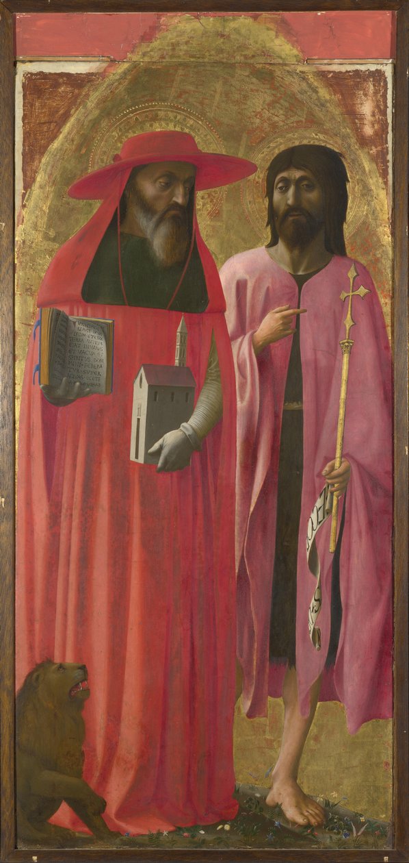 Saints Jérôme et Jean-Baptiste, vers 1428-1429 - Masaccio Masolino