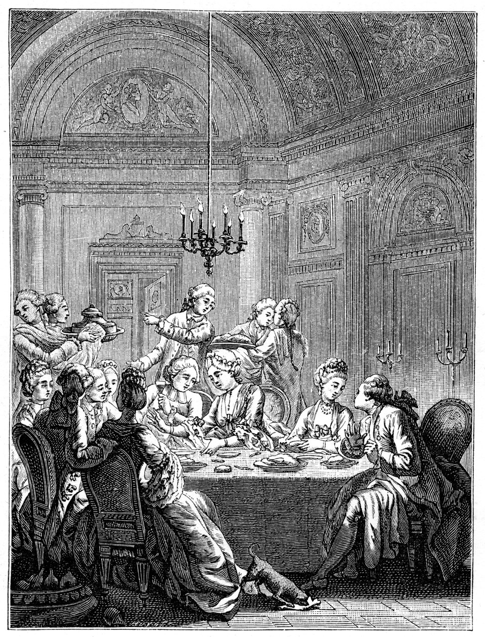 Le souper, 1885 - Masquelier