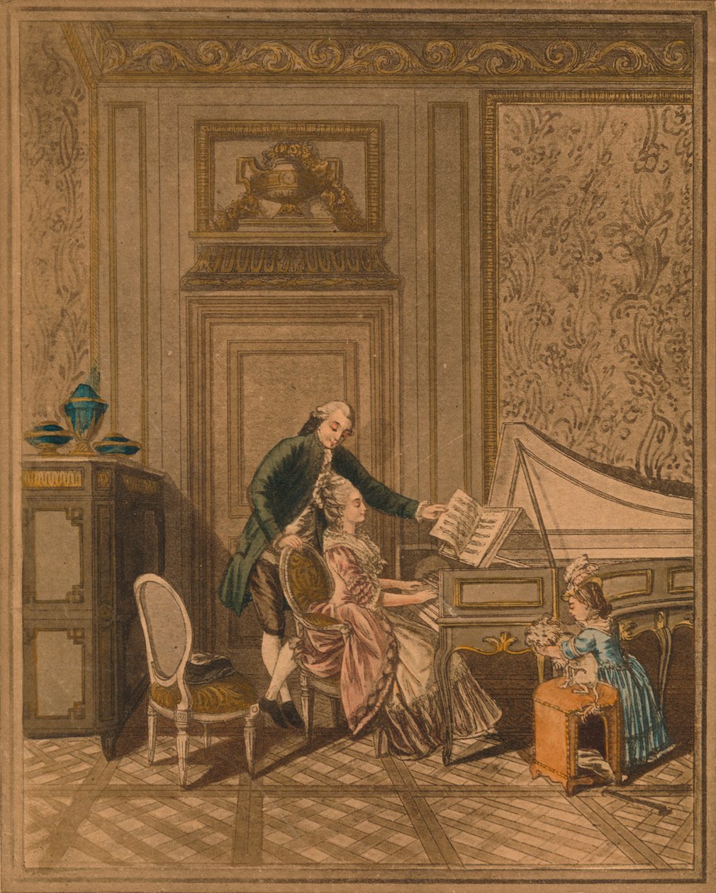 La Leçon de clavecin - Massard