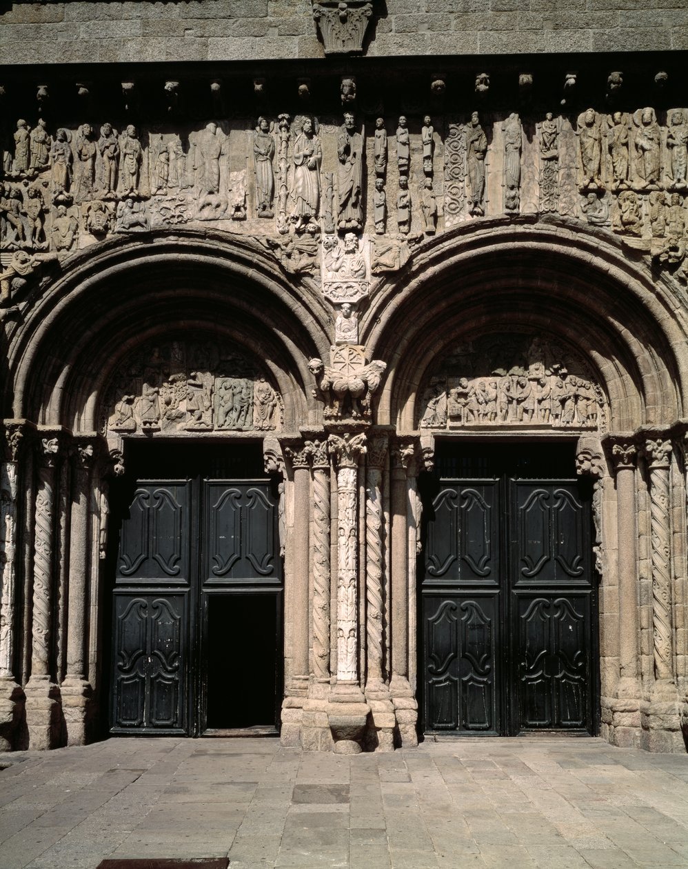 Vue du Portico de las Platerias - Master Mateo