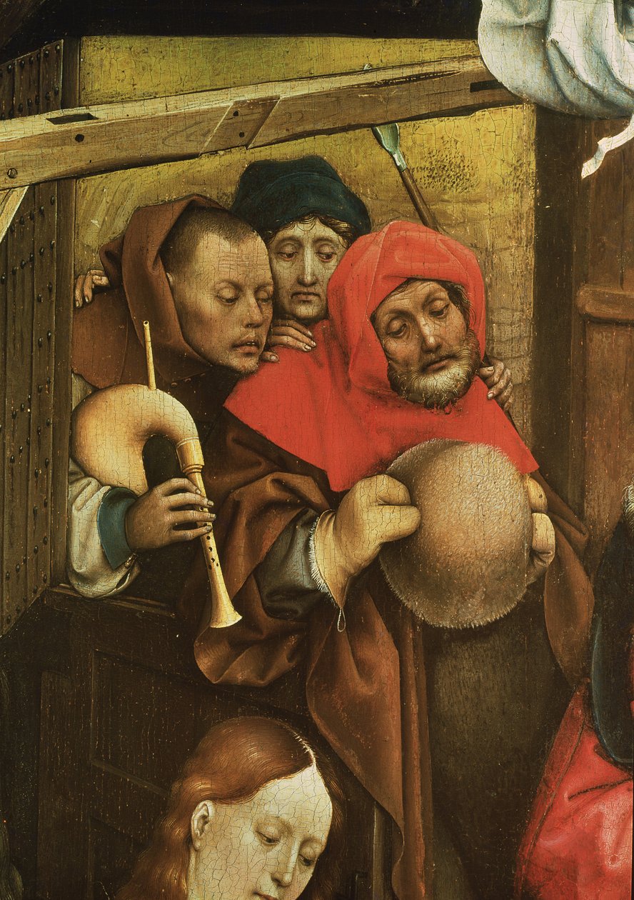 Nativité, détail des bergers (détail) - Master of Flémalle
