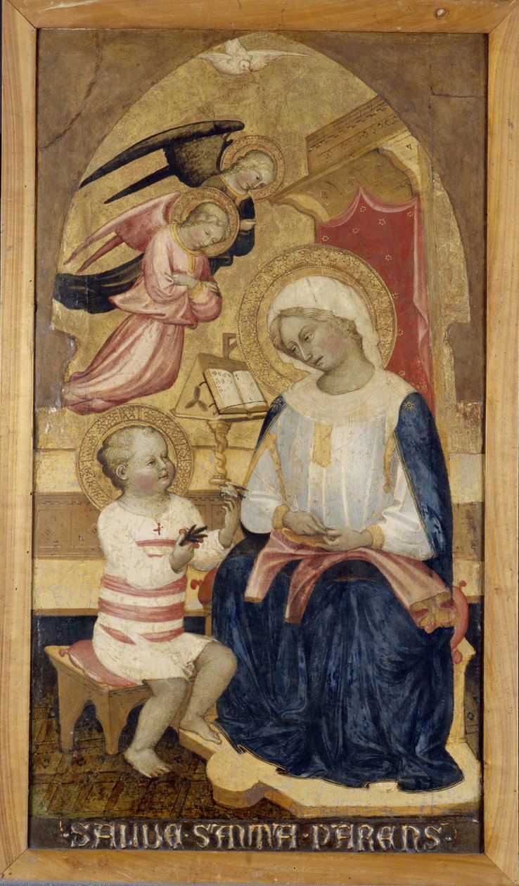 Marie avec Jésus et deux anges - Master of the Bambino Vispo