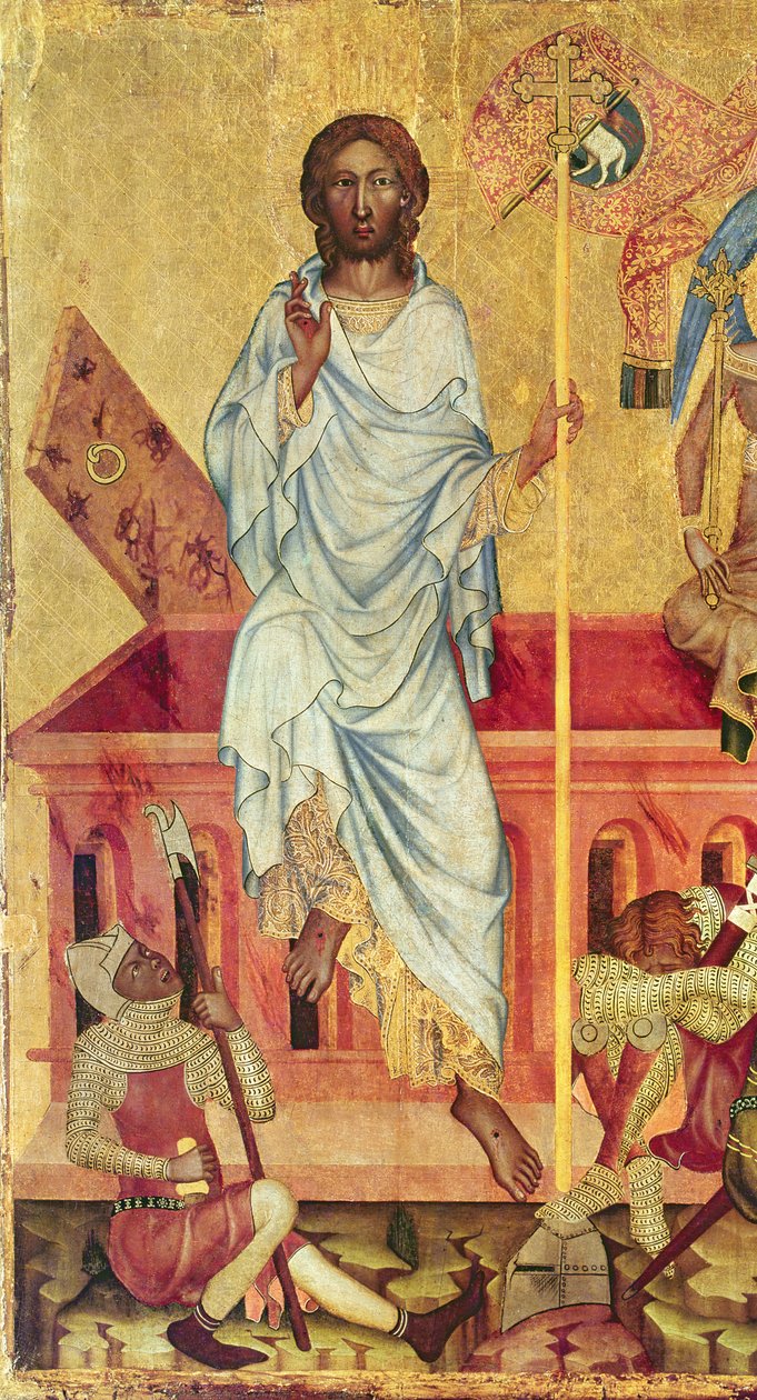 Résurrection du Christ, vers 1350 (détail) - Master of the Cycle of Vyssi Brod