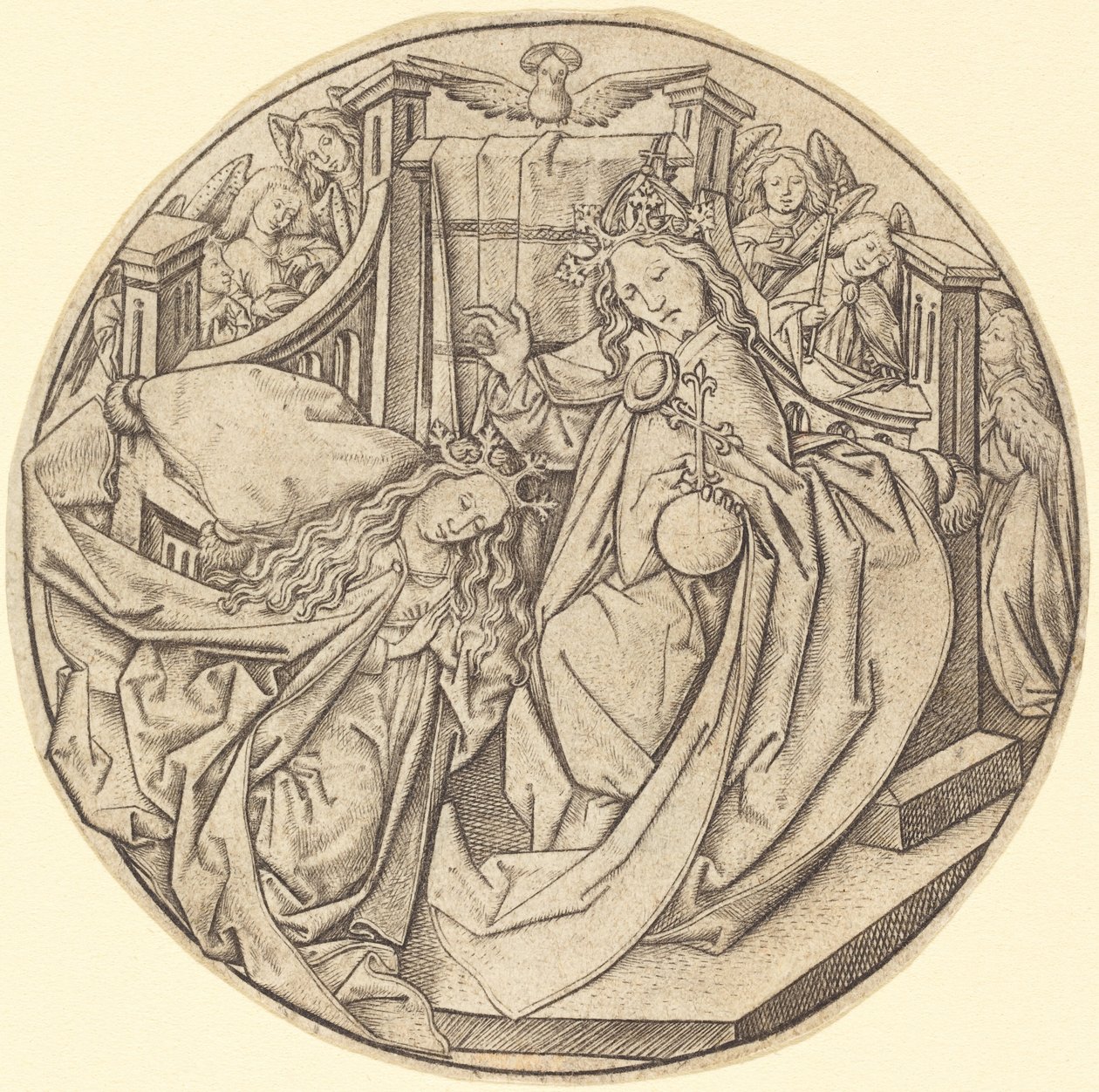 Christ bénissant la Vierge - Master E.S.
