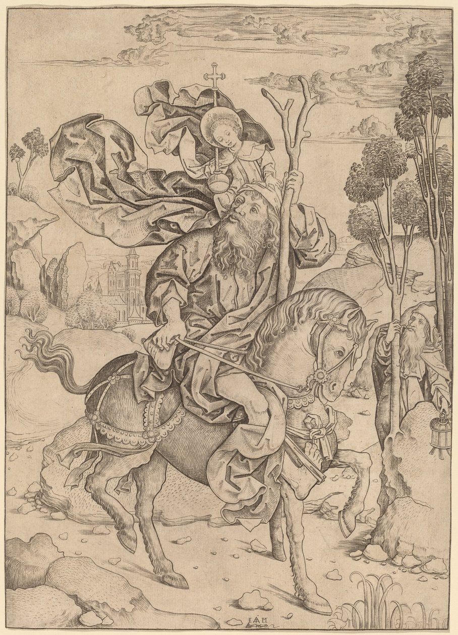 Saint Christophe à cheval - Master I.A.M. of Zwolle