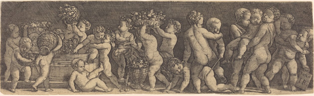 Enfants récoltant des raisins - Master IB after Raphael