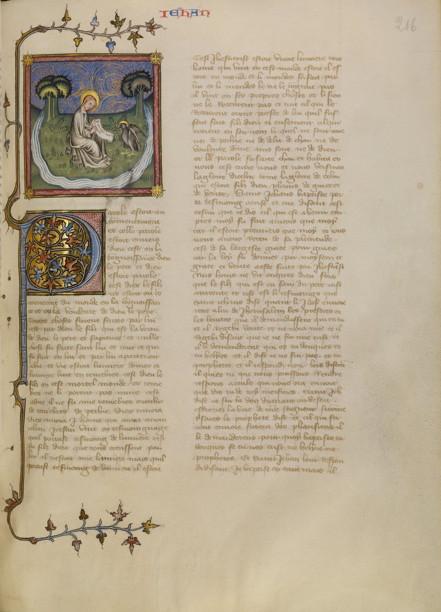 Saint Jean sur Patmos - Master of Jean de Mandeville