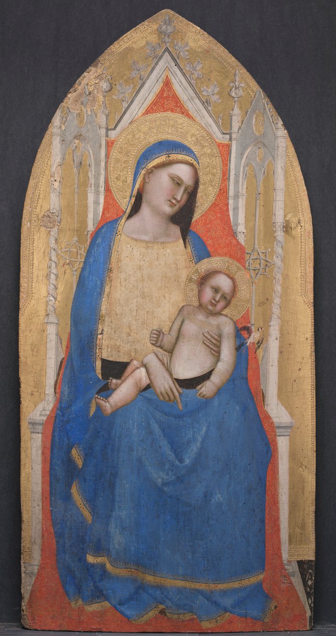 Madone et enfant en majesté - Master of San Lucchese