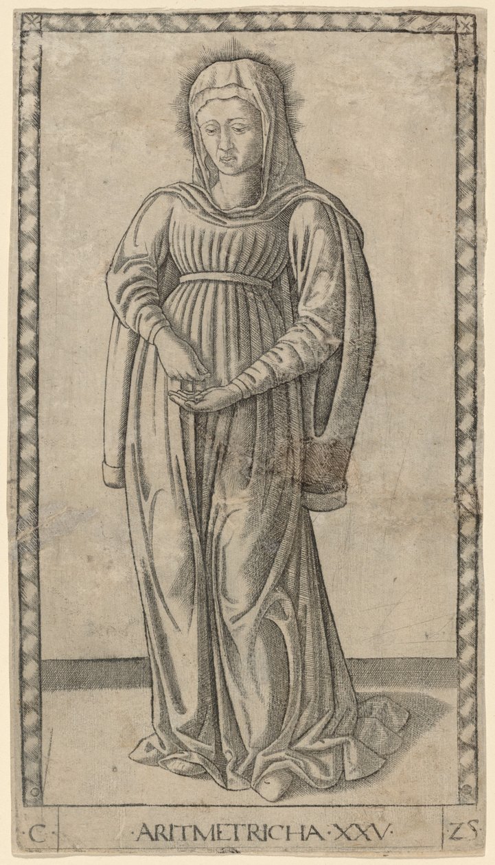 Arithmétique - Master of the E Series Tarocchi