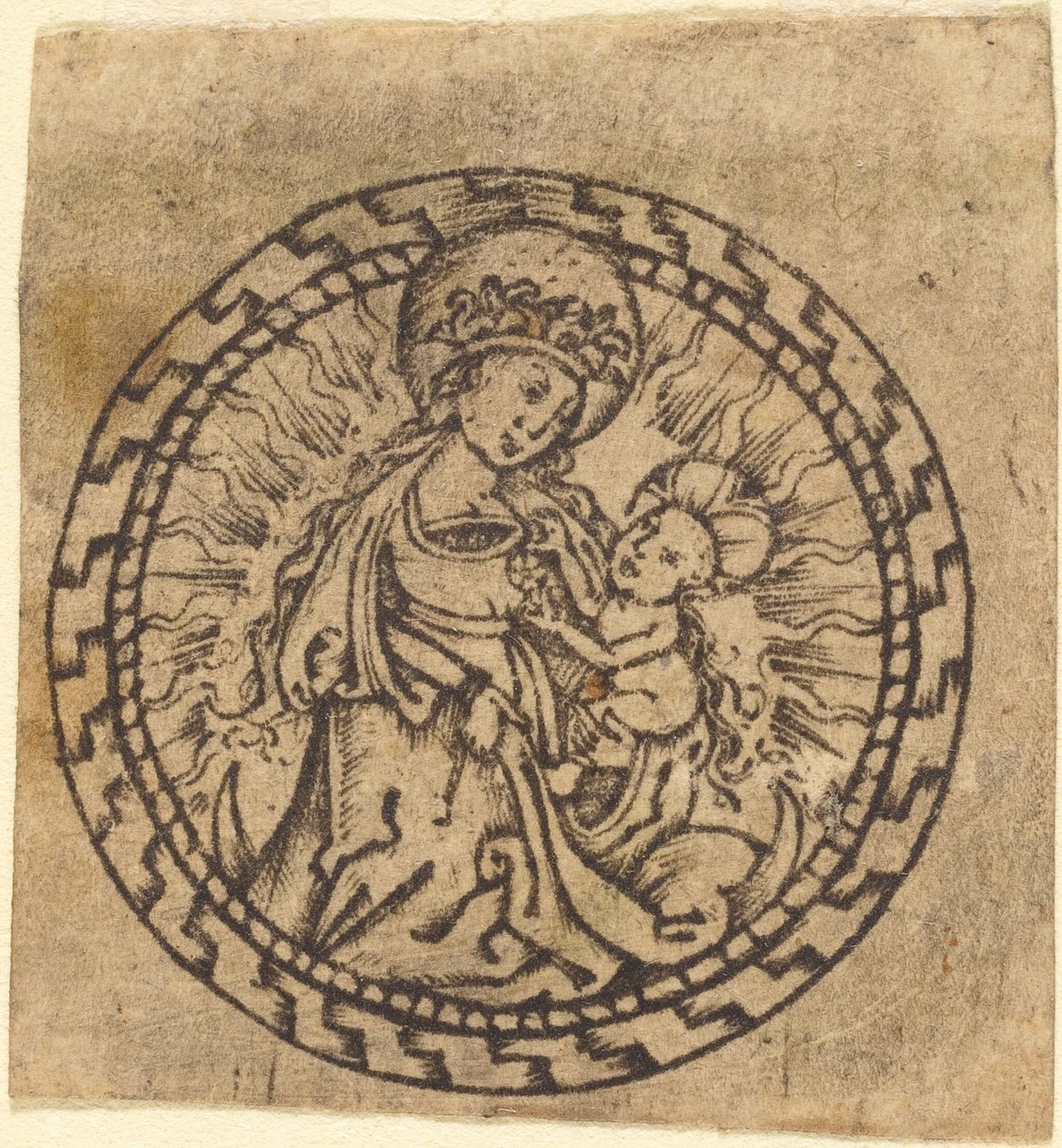 Madone et Enfant - Master with the Flower Borders