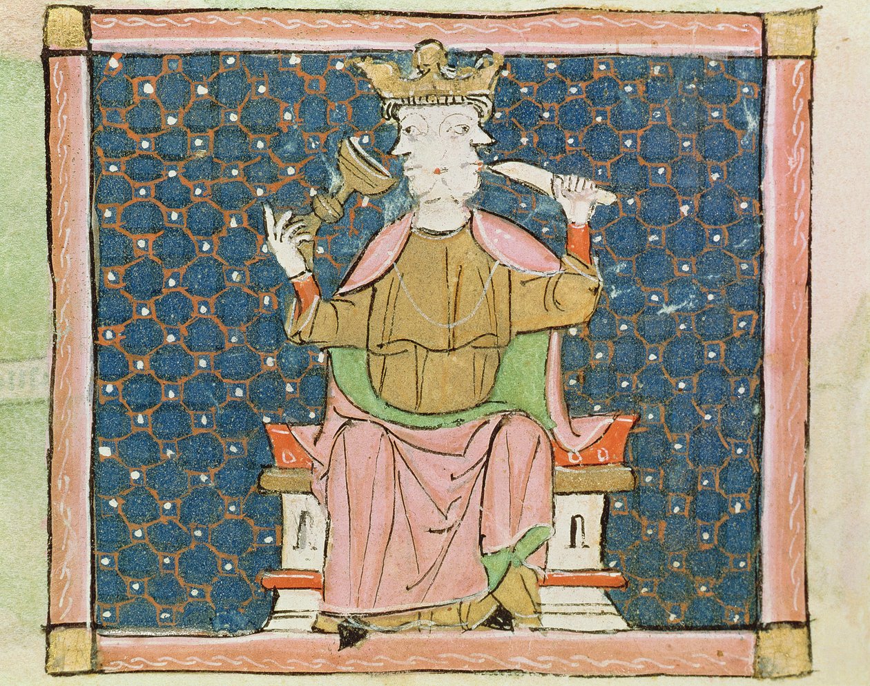 Fol.57v Janvier : Janus - Matfre Ermengaut