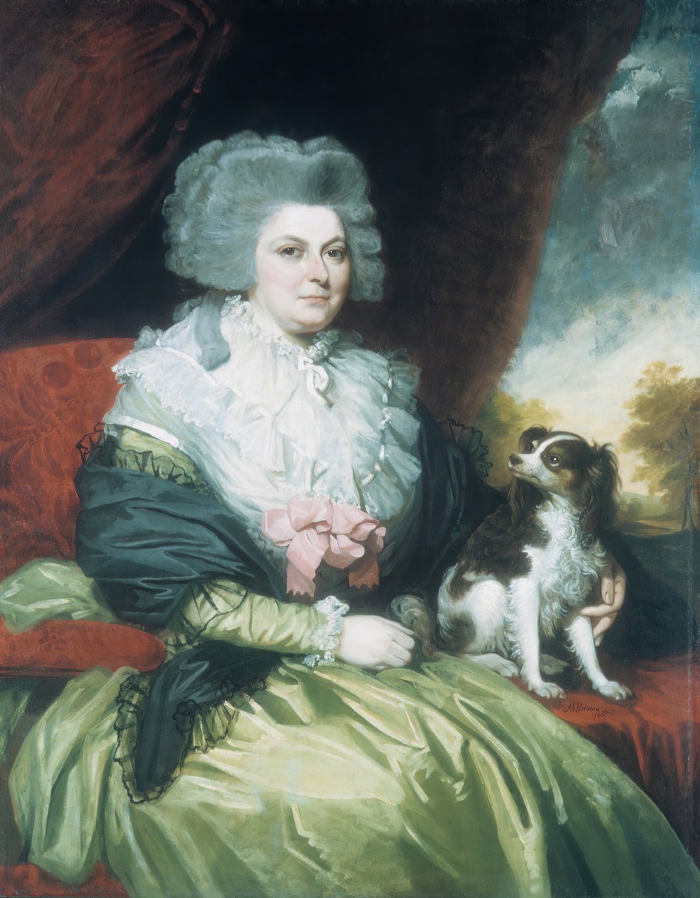 Dame avec un chien, 1786 - Mather Brown