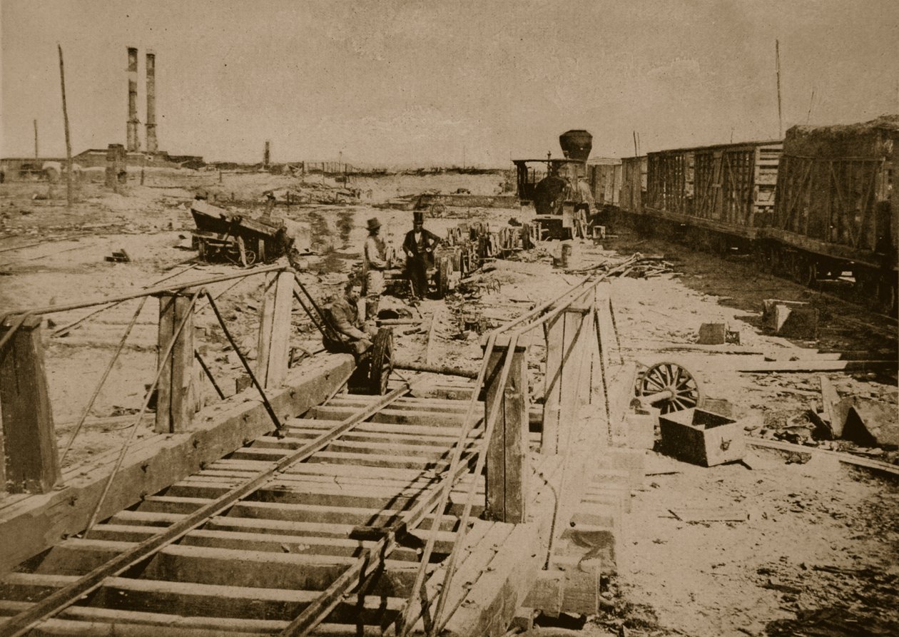 Destruction du chemin de fer à Manassas, 1861-62 - Mathew B. Brady
