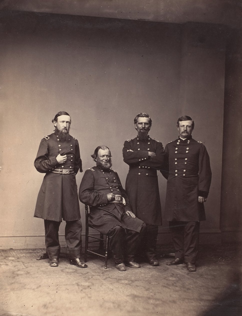 Général William Ward et son état-major - Mathew Brady