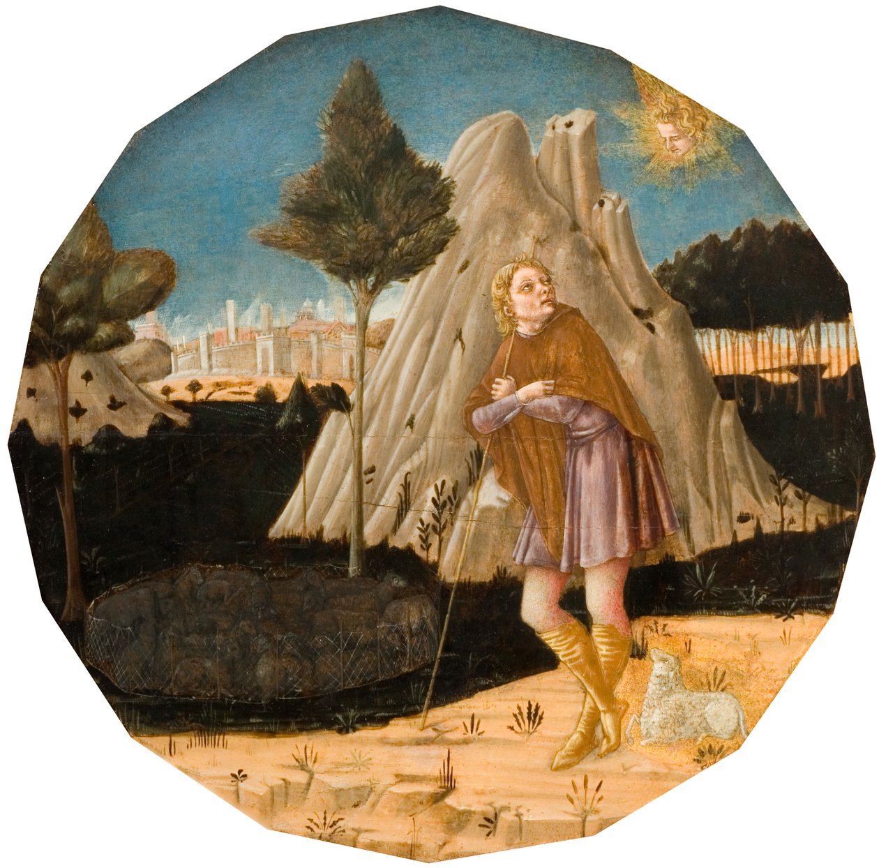 Ange apparaissant à Joachim - Matteo di Giovanni