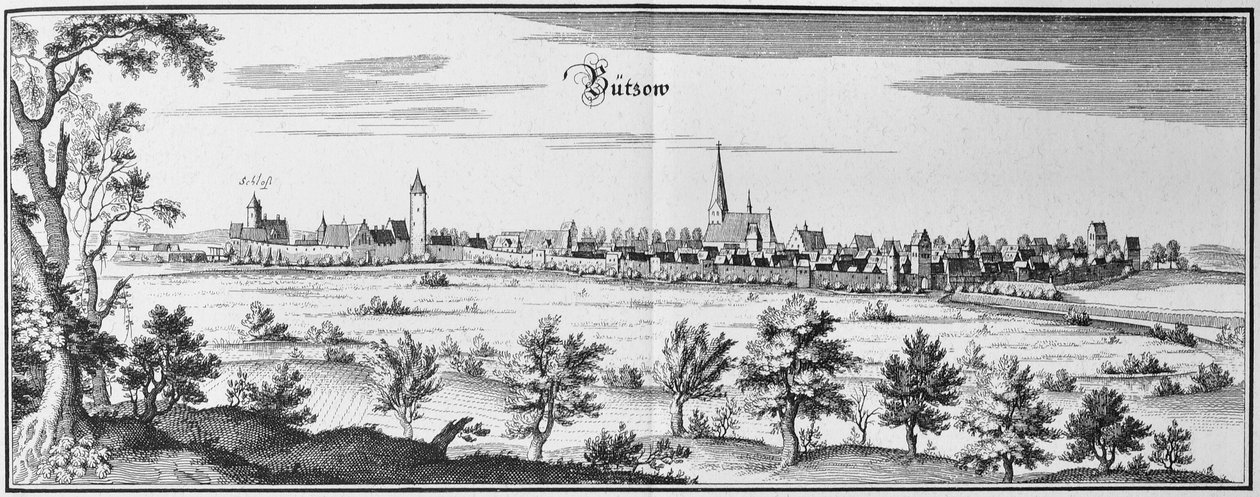 Bützow - Matthaus Merian