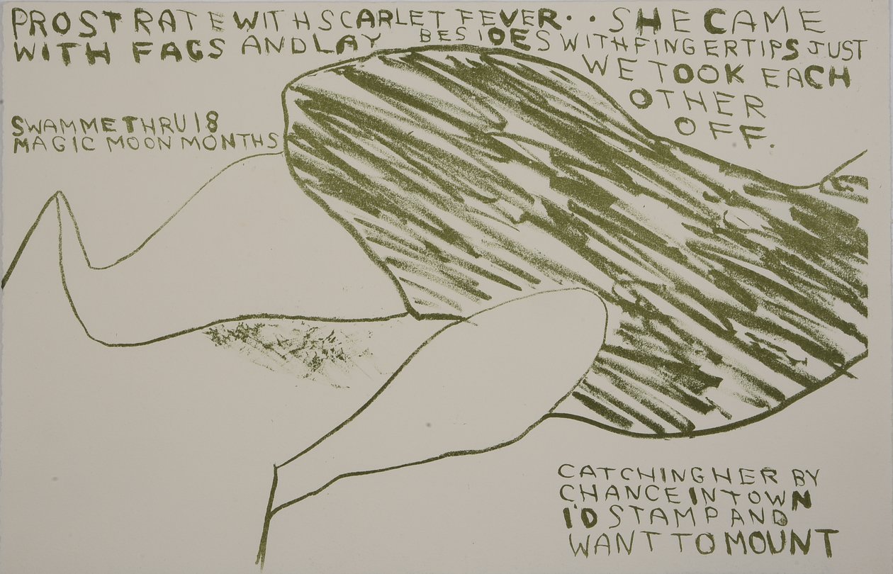she came with fags, 2009 (lithographie) - Matthew Hilton