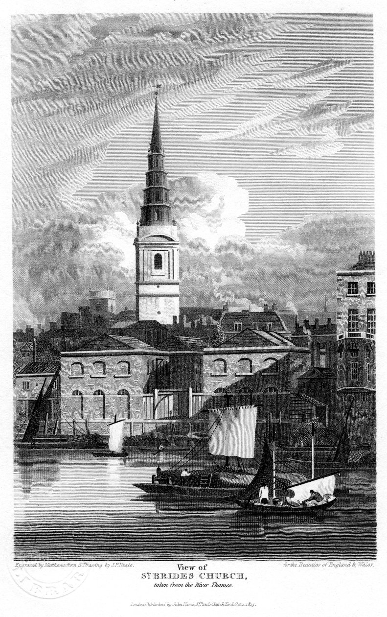 Église St Bride, Londres, 1815 - Matthews