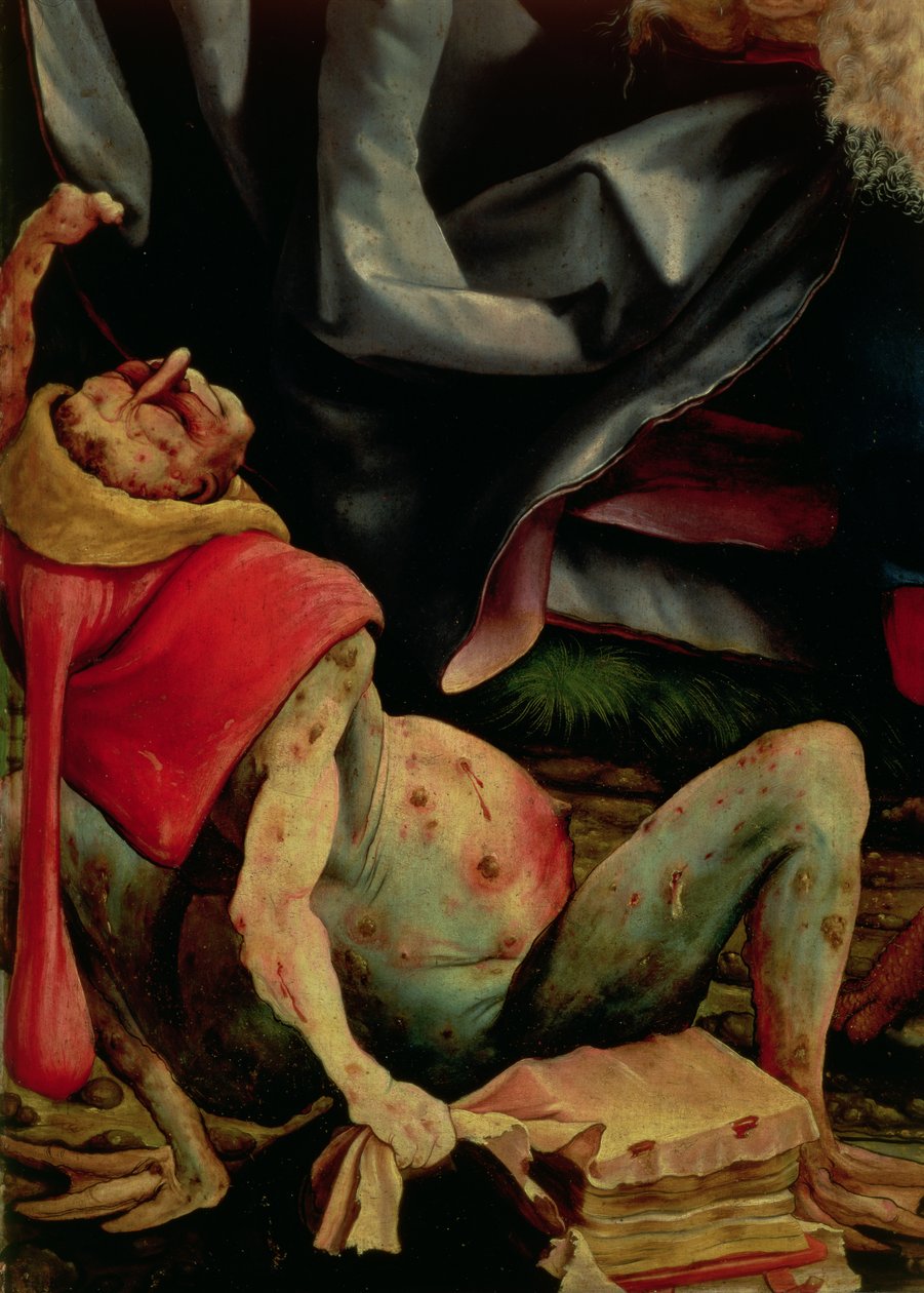 Homme souffrant (détail) - Matthias Grünewald