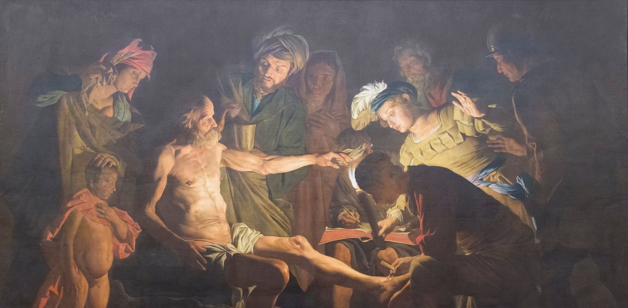 La mort de Sénèque - Matthias (c.1600 p.1650) Stomer