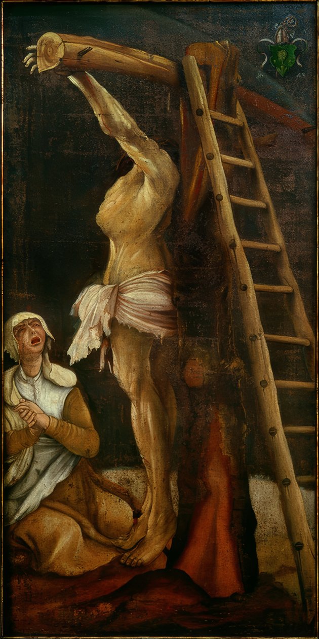 Christ en croix avec Marie Madeleine en deuil - Matthias Grünewald