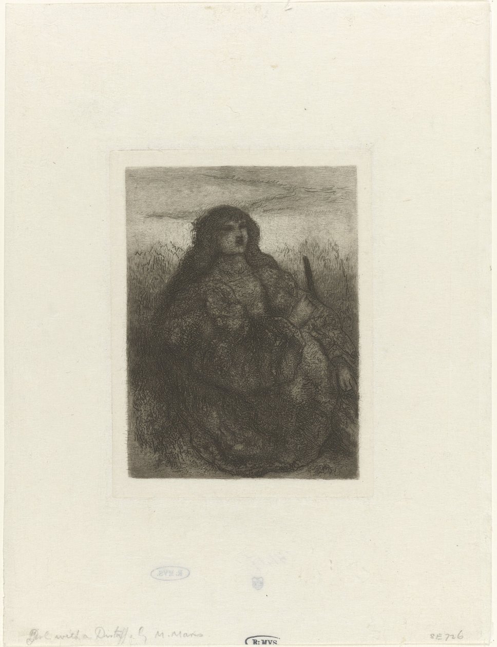 Femme dans un paysage - Matthijs Maris