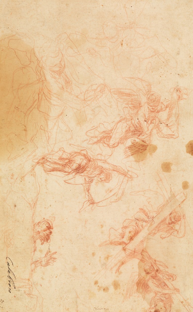 Anges portant la Sainte Croix et le Suaire - Mattia Preti