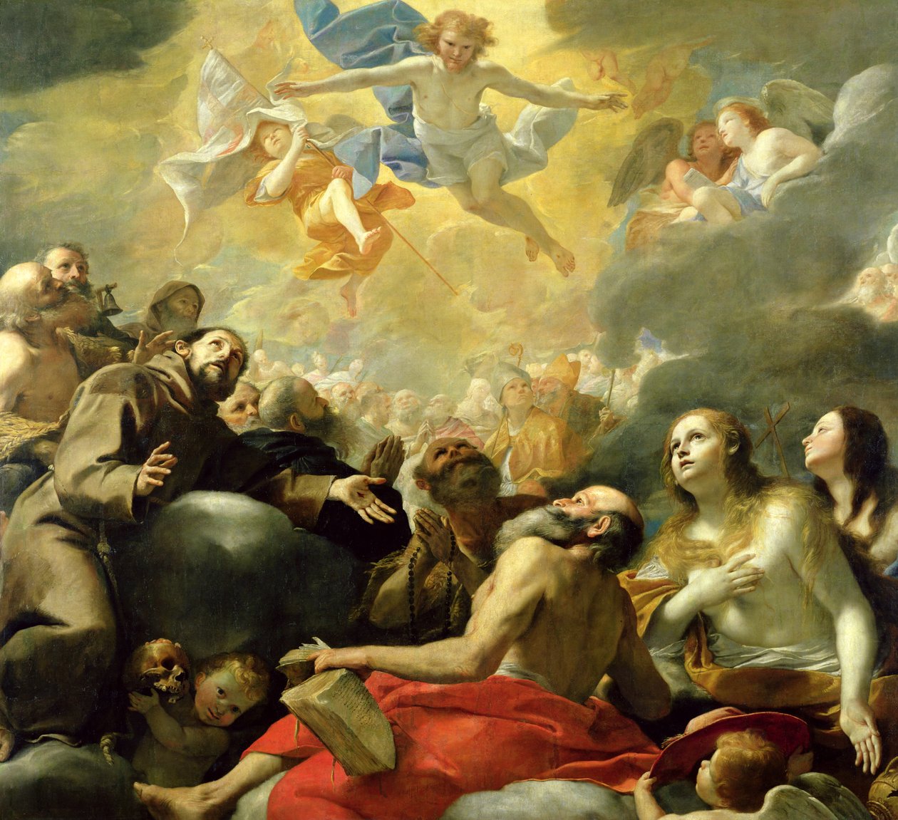 Le Christ en gloire avec les saints, c.1660 - Mattia Preti