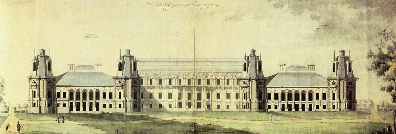 Le Palais de Tsaritsyno, vers 1796 - Matvey Fyodorovich Kazakov