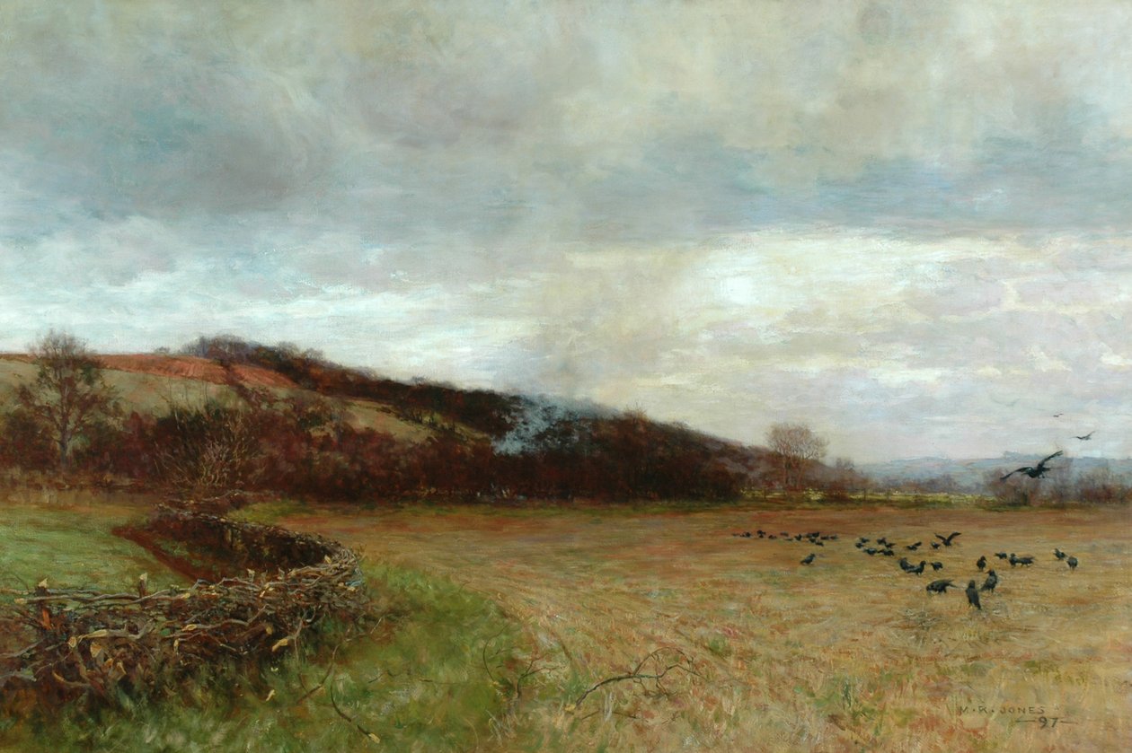 Paysage avec des oiseaux, 1897 - Maud Raphael Jones
