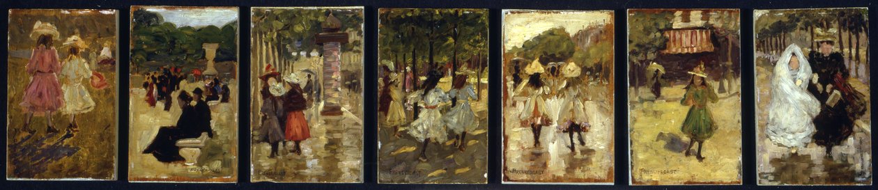 Esquisses à Paris, vers 1892-94 - Maurice Brazil Prendergast