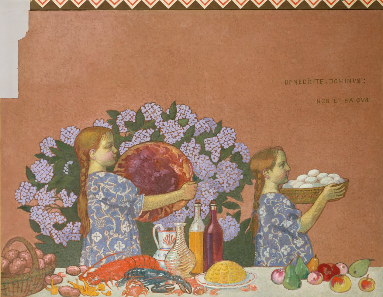 Grace, panneau gauche de la décoration de la maison de l