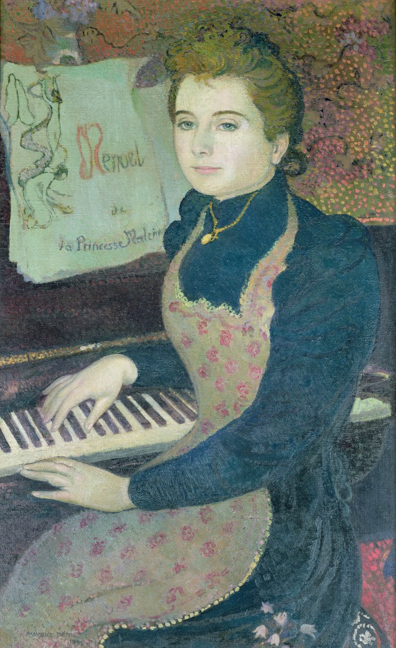 Marthe au piano ou, Menuet de la princesse Maleine, 1891 - Maurice Denis