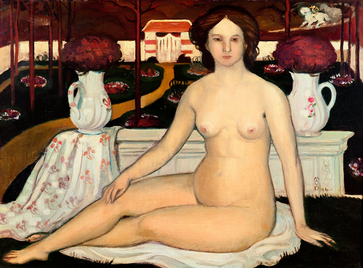 Nu avec un bouquet de violettes - Maurice Denis