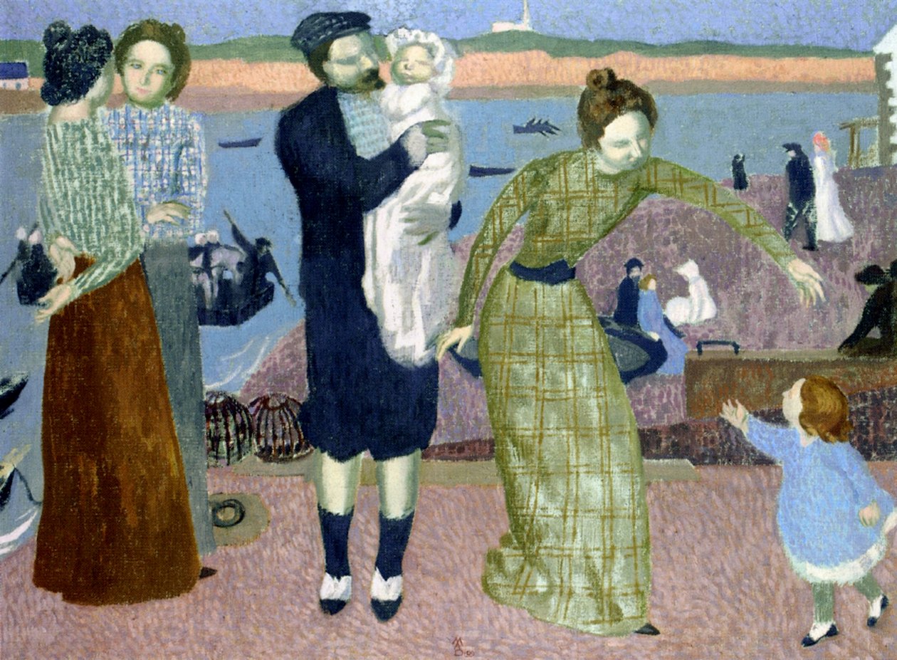 Parisiens au bord de la mer, 1899 - Maurice Denis