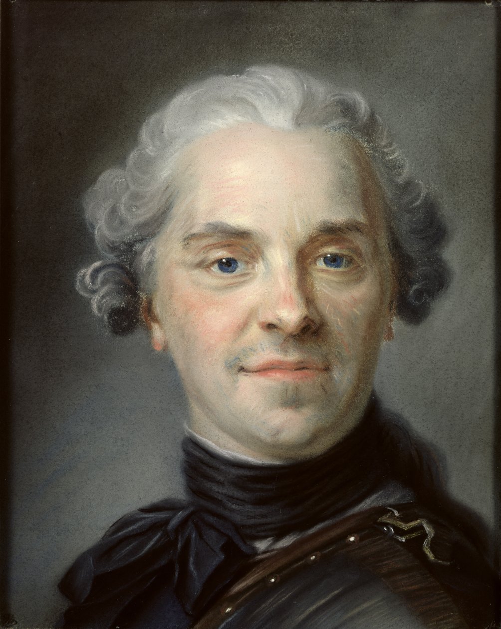 Portrait de Maurice, Comte de Saxe (1696-1750) 1747 (pastel) - Maurice Quentin de La Tour