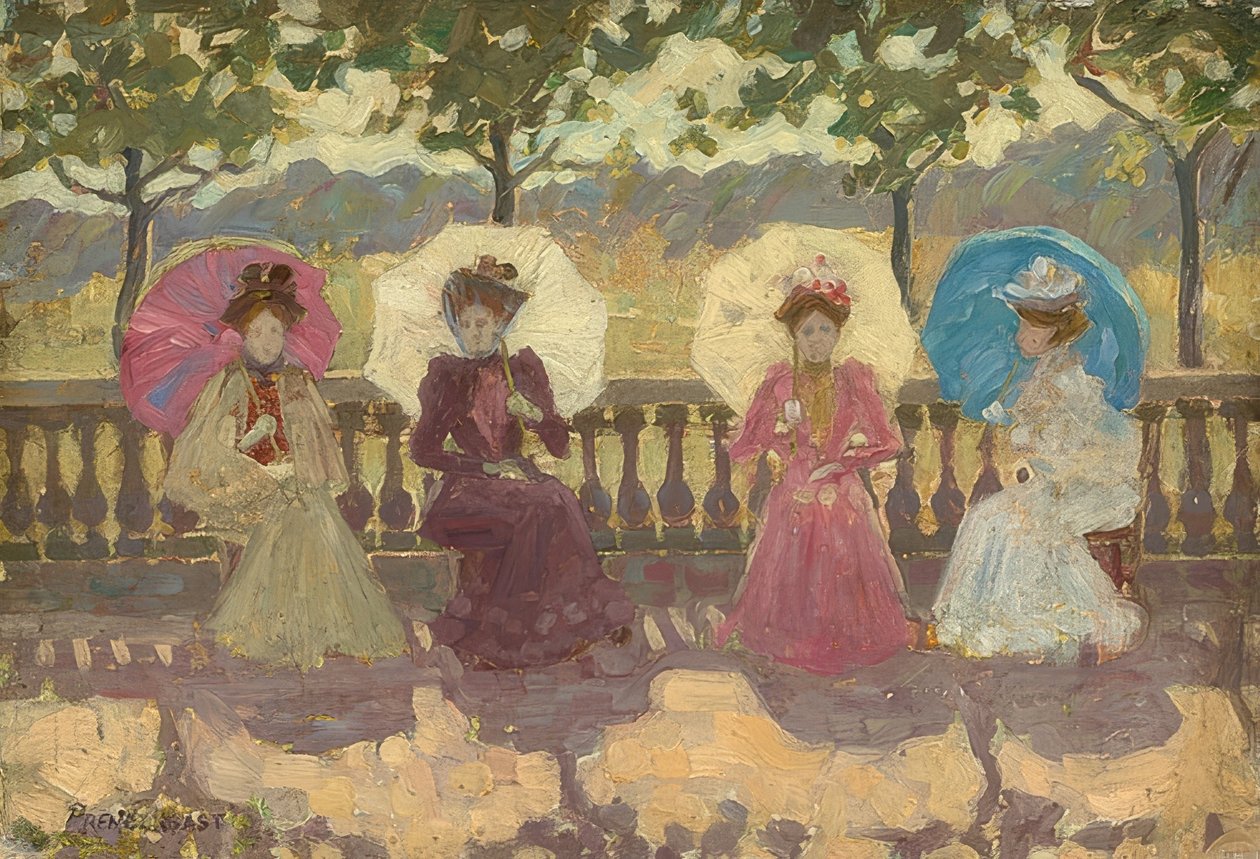 Dans le parc, Paris - Maurice Brazil Prendergast