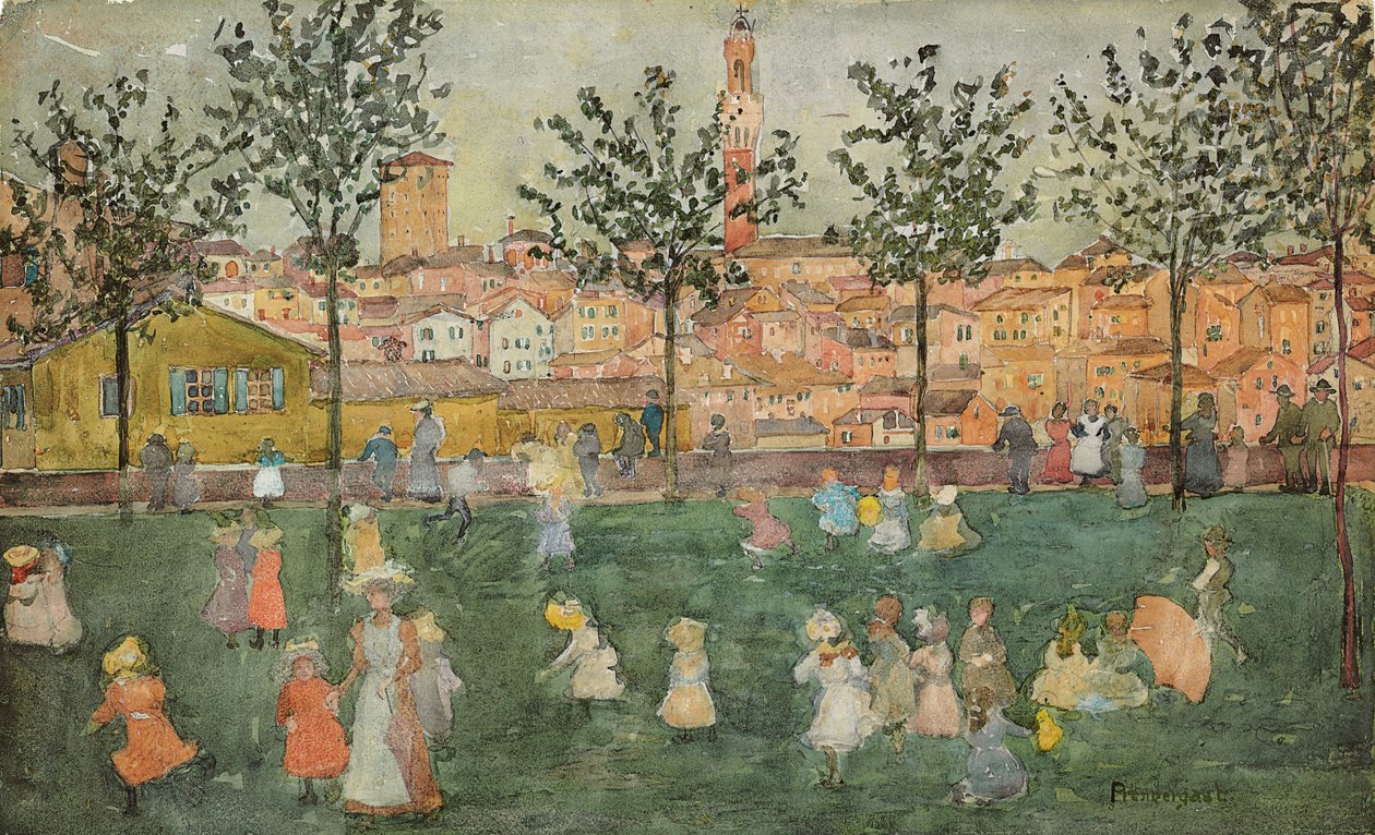 Sienne, c.1898-99 - Maurice Brazil Prendergast