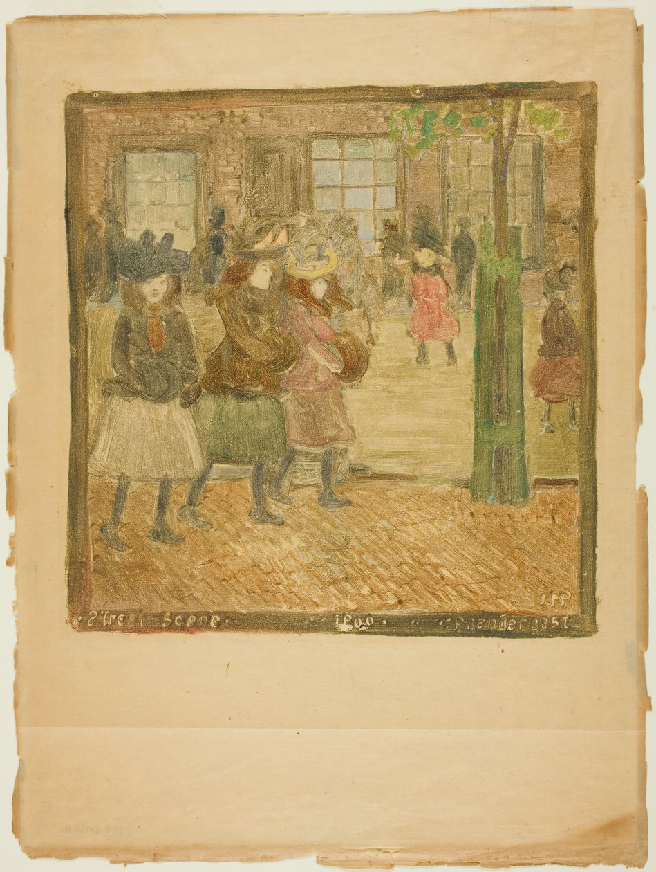 Scène de rue - Maurice Brazil Prendergast